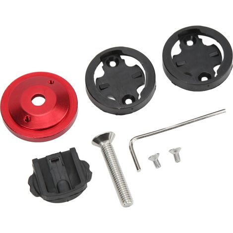 Support de compteur de vélo, anodisation CNC, diamètre de fourche avant 28,6 mm, vis en acier inoxydable 304, protection de potence, support rouge (1/5)