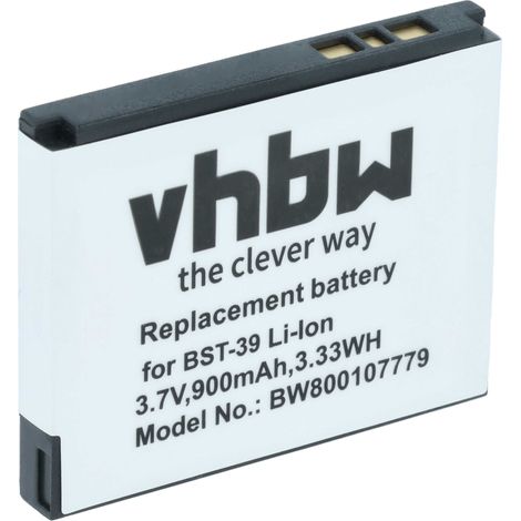 vhbw Akku kompatibel mit Sony-Ericsson J230c, K200i, K220c, J230i, K200c, K220i, K200a, J120i Handy Smartphone Telefon (900 mAh, 3,7 V, Li-Ion) (1/5)