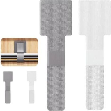 30 Pieces Adhesive Cable Ties, Reusable and Adjustable, for Office Electrical Management and Accessories