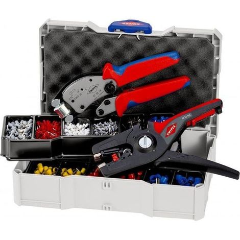 KNIPEX 97 90 14 Assortimento di capicorda per terminali a bussola 11 pezzi 265 mm