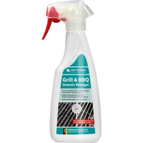HOTREGA Grill- und BBQ Intensiv Reiniger 500 ml Flachsprühflasche (1/3)