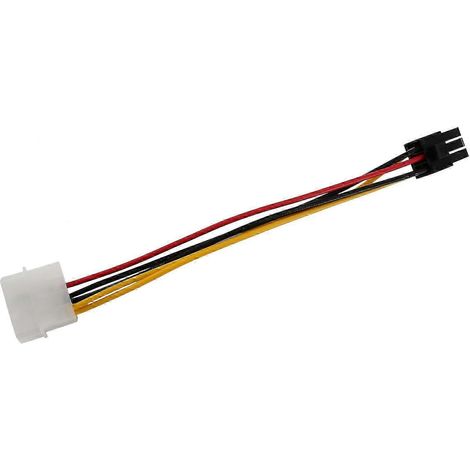 Câble adaptateur d'alimentation PCIe PCI Express 4 broches mâle vers 6 broches femelle (1/5)