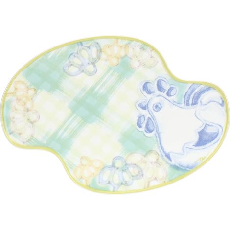 Assiette colombe, porcelaine, collection jardin de printemps, 36 x 27 cm (1/3)