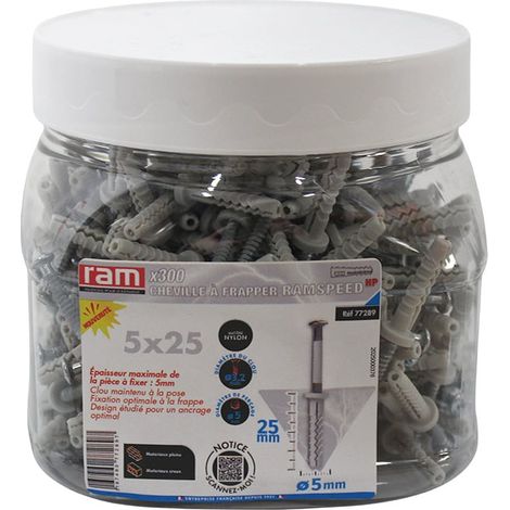 300 chevilles à frapper RAMSPEED haute performance pro 5X25 - RAM (1/4)