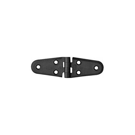 Charnière plastique double oval 100x40x4.5mm - NUOVA RADE - blanc -