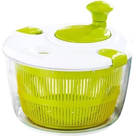 Essoreuse à Salade - Bagno - 5L - Plastique - Vert - Multifonctionnelle Heerico (1/4)