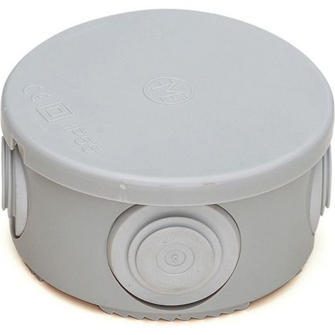 SCATOLA GIUNZIONE ROTONDA IP55 CON CONI