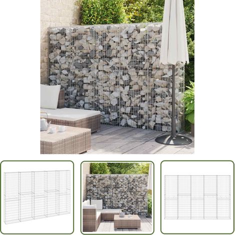 Mur en gabion avec couvercles Acier galvanisé 300x30x200 (1/5)