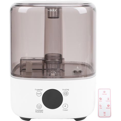 Warm and Cool Mist Humidifier 5L Top Fill Clear Air Humidifier with Timer Remote Control for Home Bedroom White US Plug (1/5)