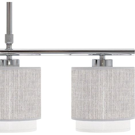 Lampara kenya 3xe14 gris/blanca regx56x14 cm (1/2)