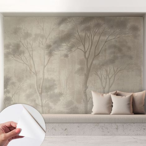 Carta da parati adesiva - fotomurale - facile da applicare - per la soggiorno - camera da letto - Armonia elegante 208x146 cm (1/5)