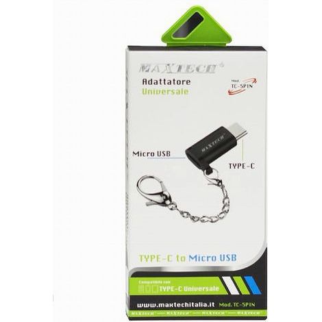 Trade Shop - Adattatore Convertitore Da Type-c A Micro Usb Universale 5pin Smartphone Tc-5pin - (1/4)