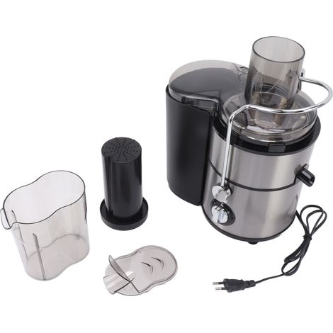 Extracteur de jus électrique 500W grande ouverture 2 vitesses en acier inoxydable pour cuisine domestique prise UE 220V argent (1/5)