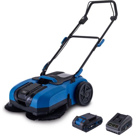 Pack Balayeuse sans fil C-S610-X - Largeur travail 610 mm – Bac collecteur 20 L - SCHEPPACH 20V IXES Batterie 2Ah + chargeur 2.4A (1/5)