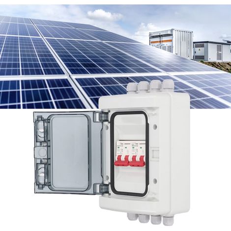 DC500V Solar-Trennschalter, 2 Eingänge, 2 Ausgänge, Miniatur-DC-Leistungsschalter, UV-Schutz, IP65 wasserdicht, 63 A (1/5)