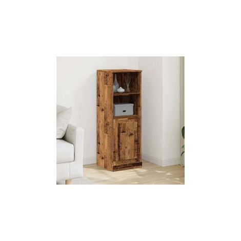 Buffet haut vieux bois 36x35,5x103,5 bois d'ingénierie (1/5)