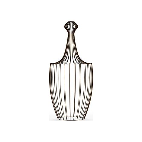 Abat-jour chambre noir filaire vase Nowodvorski LUKSOR M