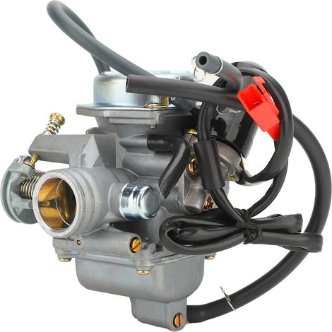 Carburador de aluminio de 32-43 mm para motocicletas/scooters/quads con estrangulador electrónico para motores GY6 de 125-175 cc. (1/5)