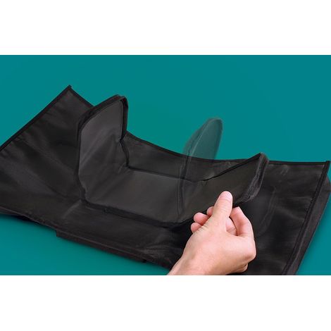 Sac de rangement pour accoudoir de canapé (noir) - Plateau avec porte-gobelet - Sac de rangement suspendu 1 pièce (1/5)