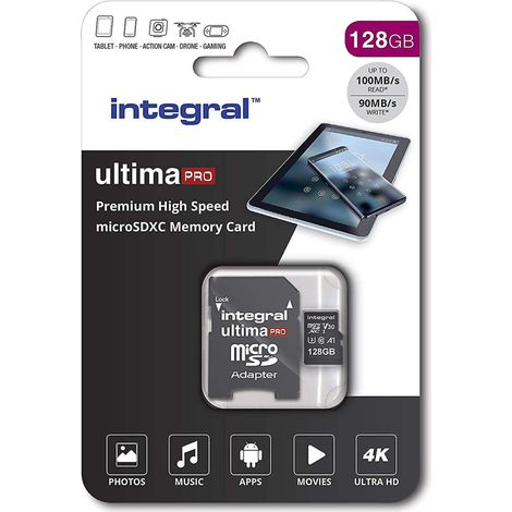 Micro-sdxc V30 intégré 100/90 Mo 128 Go (1/2)