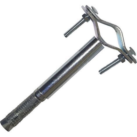 1PZ ZANCA AD ESPANSIONE PER PALO ANTENNA cm 15,5 - ancoraggio 25  50 mm
