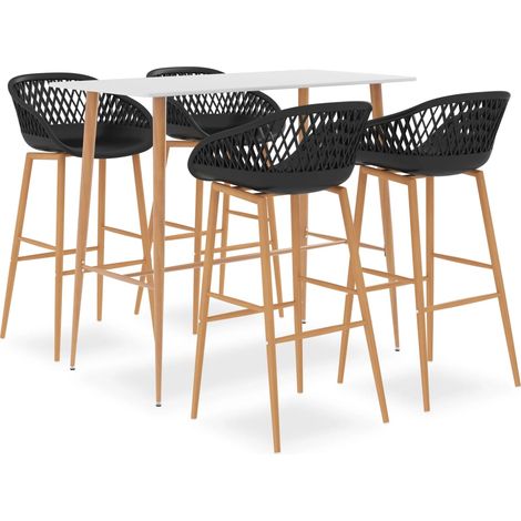 Ensemble de bar 5 pcs Blanc et noir 4 (1/5)