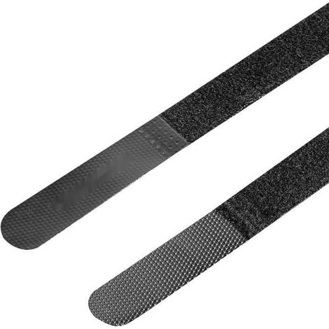 Lot de 10 bandes de rangement flexibles noires de 0,18 m pour gérer les câbles de manière ordonnée et efficace
