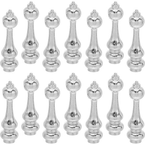 14 Stück Metallpfosten Endkappen für Glasgeländer und