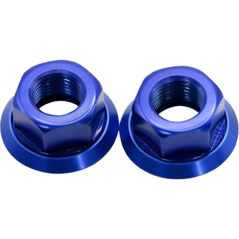 tuercas de eje de buje de rueda de bicicleta de aleación de aluminio 7075, tornillos M10P1.0 para ruedas delanteras y traseras. (1/5)