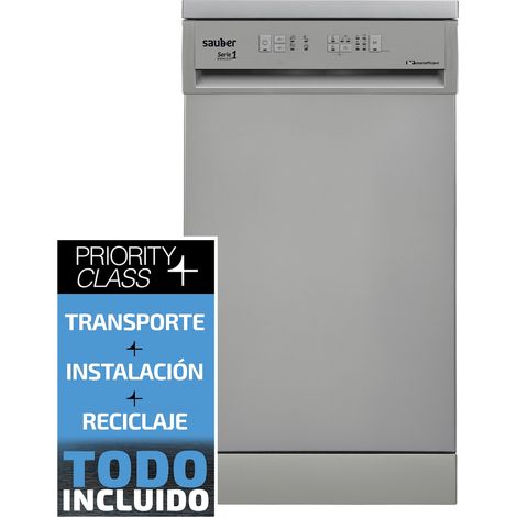 Sauber SERIE 1-DW453X V - Lavavajillas 45 Cm E 10 Cubiertos Inox (1/5)