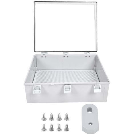 Boîte de jonction en plastique, boucle transparente, boîtier étanche à la poussière, accessoires électriques