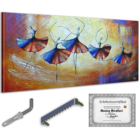 Monica Mirafiori  100% pintado a mano  Pintura Baile, Baile, Baile 140x70cm  Pintura pintada a mano  Pintura acrílica  Pintura acrílica de gran formato  Arte moderno  Pinturas artísticas (1/5)