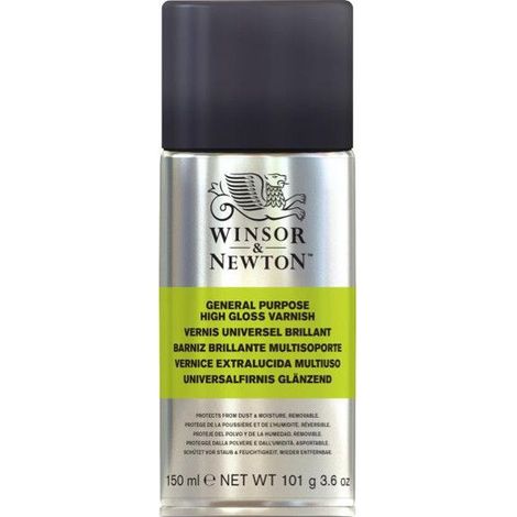 Bombe de vernis brillant universel - 150 ml - Professionnel - Winsor et Newton (1/2)