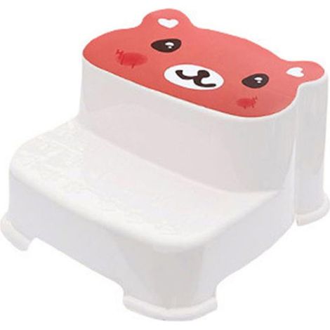 Kindertritthocker – 2 Stufen – Rutschfest – Hohe Belastbarkeit – Für Bad und Küche – 30 x 34 x 20 cm – 1 Stück (1/5)