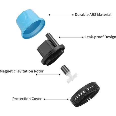 Eosnow LH-802 45W Pompa d'acqua sottomissibile aspirazione silenziosa con protezione a secco, serbatoio di pesce per acquari per stagno idroponics giardino a cascata (1/5)