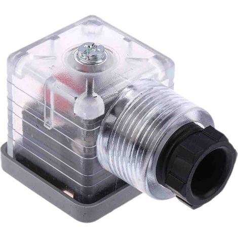 Connecteur pour électrovanne, Femelle, 3P+E, Montage sur câble 10A, 12 V c.c., PG9 ( Prix pour Paquet de 5 ) (1/5)
