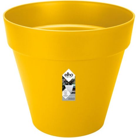 Topf Loft Urban mit Rädern D.40cm Ocker - Elho