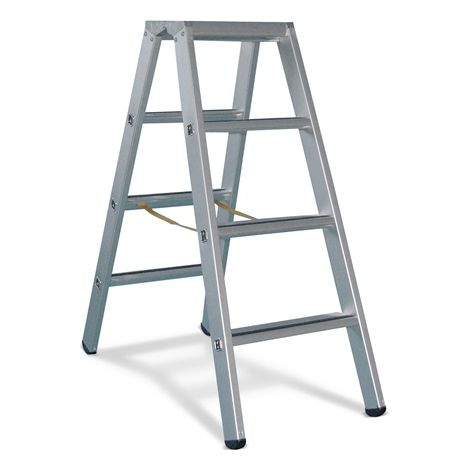 Stufenstehleiter 2x4 Stufen Aluminium eloxiert Gesamt-H.1150mm ZARGES (1/5)