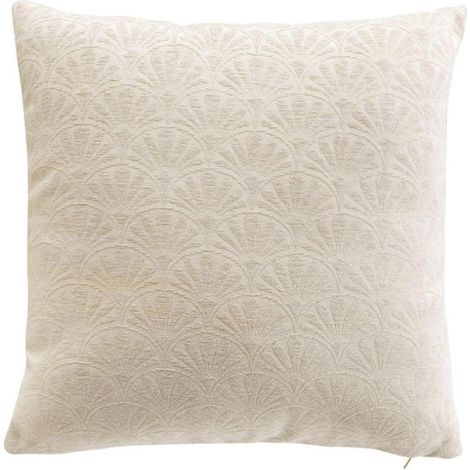 Housse de Coussin Jacquard "Echo" 40x40cm Naturel (1/5)