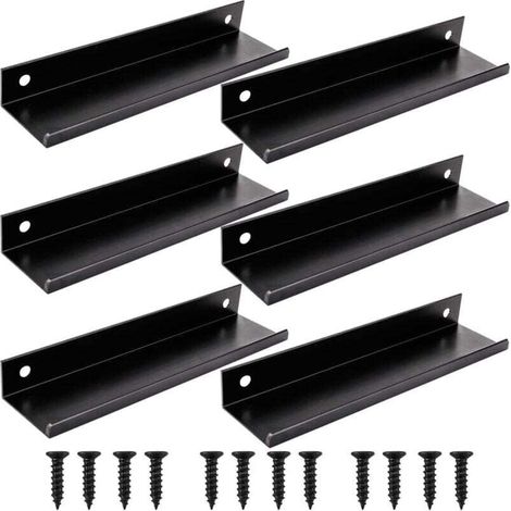 6pcs noir Poignée d’Armoire de Cuisine Meuble Tiroir (150MM, noir) (1/4)