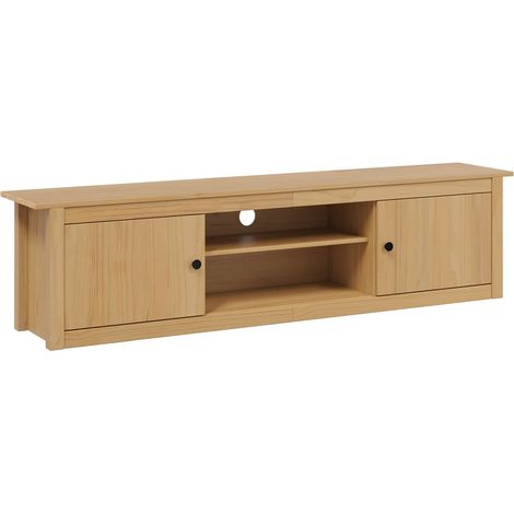 Soporte para TV HILL Marrón miel 158 x 40 x 39.5 cm Pino macizo vidaXL