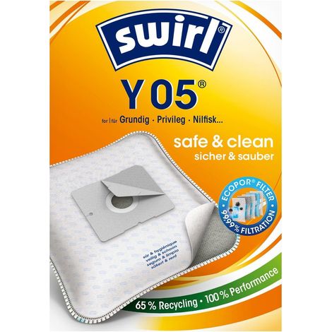 Swirl - bolsa para aspiradora y05 - 10 piezas - ecopor - 6783231 - 4006508230396
