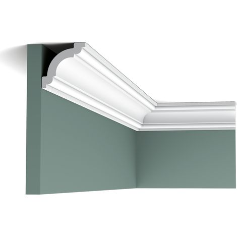Orac – Corniche classique CX124 – Moulure élégante L200 x H4,9 x L4,9 cm – Pour peinture et protection UV