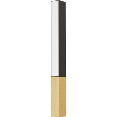 Applique Contemporanea Tudons Alluminio Nero 1 Luce Led Integrato 12W (1/4)
