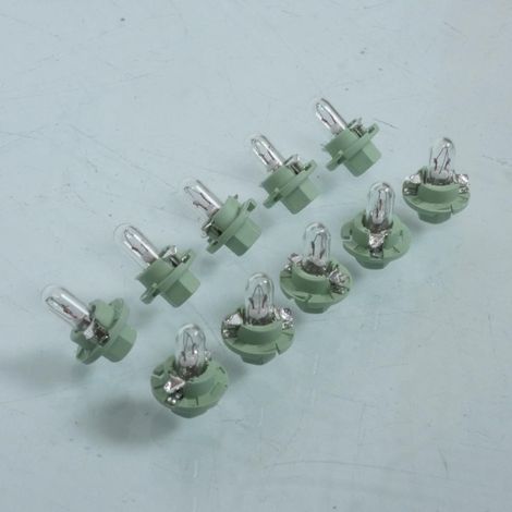 10 ampoule avec culot en plastique vert 12V 2W BX8.4d Flosser (1/5)