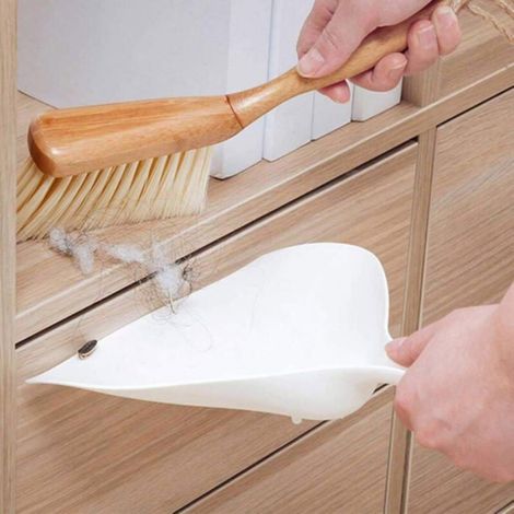 Pelle À Poussière - Balayette En Bois - Pour Claviers Bureau Voiture Canapés - Lot De 2 (1/4)