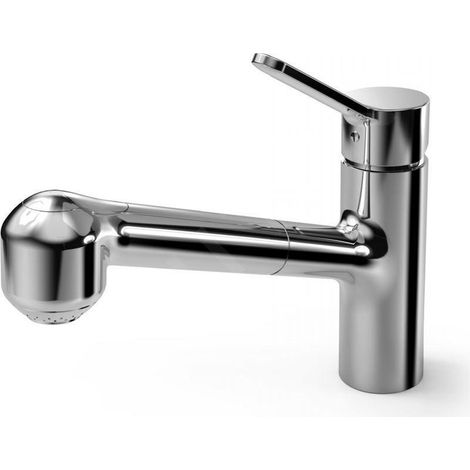 Hansa Primo - Mitigeur d’évier avec douchette extractible, chrome 49522203 (1/2)