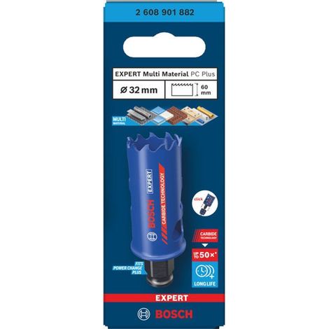 Scie de couronne Bosch Expert Multi Material Power Change Plus 60 mm