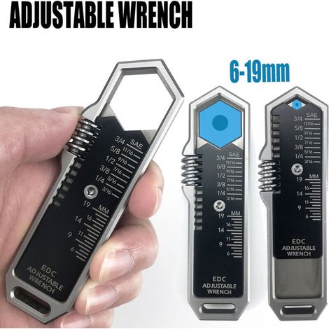 Llave inglesa táctica plegable EDC: multifuncional, portátil y ajustable. (1/5)