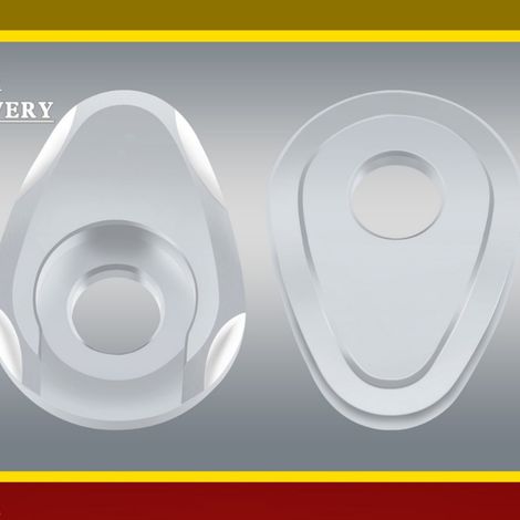 Multi-specification turn signal housing modification, front turn signal housing gasket, auto parts, turn signal housing. (1/2)